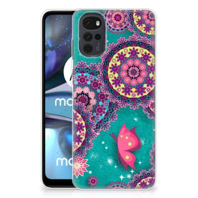 Motorola Moto G22 | Hoesje maken | Cirkels en Vlinders