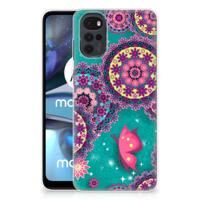 Motorola Moto G22 | Hoesje maken | Cirkels en Vlinders - thumbnail