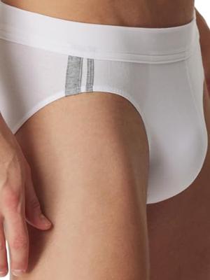 Schiesser Rio slips 95/5 zachte band wit 3-pack