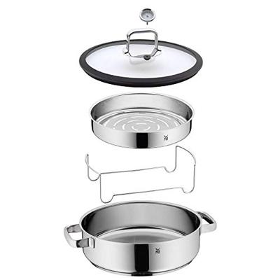 WMF Vitalis Aroma Stoompan Rond met Glasdeksel en Siliconen Rond, 28cm