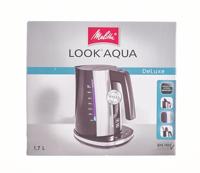 Melitta 1026-14 Look Aqua DeLuxe Waterkoker 1.7L 2400W Zwart/RVS - thumbnail