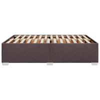 Bedframe zonder matras stof donkerbruin 140x200 cm - thumbnail