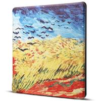 Dibase for Amazon Kindle Oasis 2017 7 inch Van Gogh Oil Painting Print Horizontal Flip PU Leather Protective Case - thumbnail