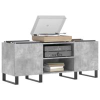 Platenkast 121x38x48 cm bewerkt hout betongrijs - thumbnail