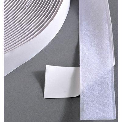 Klitteband klevend 38mm wit lus 25m