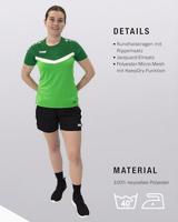 JAKO 6124D T-Shirt Iconic Dames - Zachtgroen/Sportgreen - 36 - thumbnail