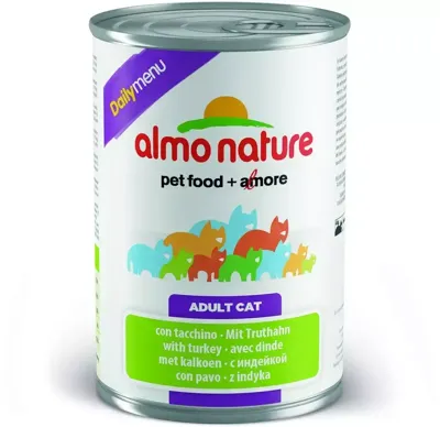 Almo Nature Daily met kalkoen natvoer kat (400 g) 24 x 400 g