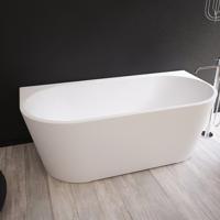 Ideavit Alexa half vrijstaand bad 170x80cm acryl wit mat 290306 - thumbnail