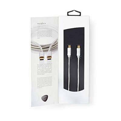 Nedis USB-Kabel | USB 3.2 Gen 2 | USB-C Male naar USB-C Male | 10 Gbps | 1 m | 1 stuks - CCTB64750AL10 CCTB64750AL10 Nedis USB-Kabel | USB 3.2 Gen 2 | USB-C Male naar USB-C Male | 10 Gbps | 1 m | 1 stuks - CCTB64750AL10 CCTB64750AL10