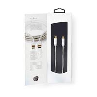 Nedis USB-Kabel | USB 3.2 Gen 2 | USB-C Male naar USB-C Male | 10 Gbps | 1 m | 1 stuks - CCTB64750AL10 CCTB64750AL10 - thumbnail
