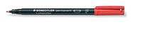 Staedtler Lumocolor permanent F DRY SAFE 318-2 Permanent marker Rood Watervast: Ja - thumbnail