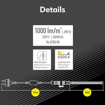 Müller-Licht 21600028 LED-strip 230 V 25 m Daglichtwit 1 stuk(s)
