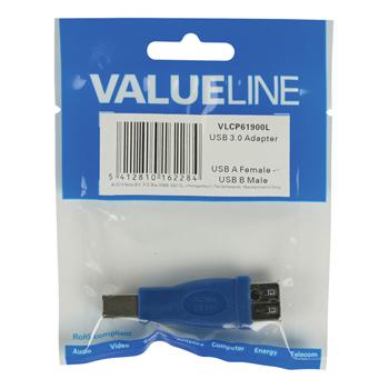 Valueline USB 3.0 USB B Naar USB A Female Adapter