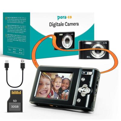 Pora&Co Digtale compact camera zwart