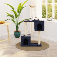 Kattenmeubel met sisal krabpalen 60 cm donkergrijs - thumbnail