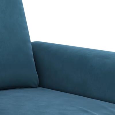 4-delige Loungeset met kussens fluweel blauw