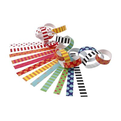 Creativ Company Slinger stroken, bedrukt, l: 16 cm, b: 15 mm, 2400 stuk/ 1 doos
