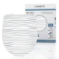 Schutte Duroplast High Gloss WC-bril WHITE WAVE met soft-close en quick-release
 82584 - thumbnail