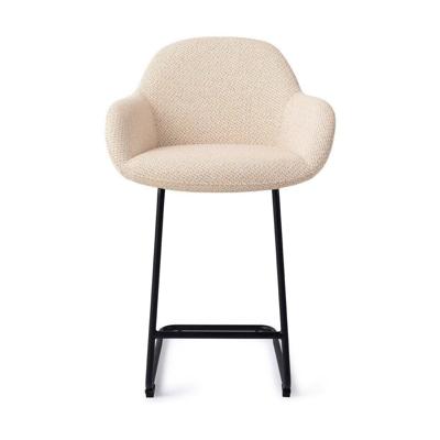 Jesper Home Barkruk 'Kushi' Arch Black, kleur Trouty Tinge (zithoogte 68cm)