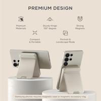 Satechi OntheGo magnetische Qi2 Powerbank met Stand (10.000mAh/20W) - Sand - thumbnail