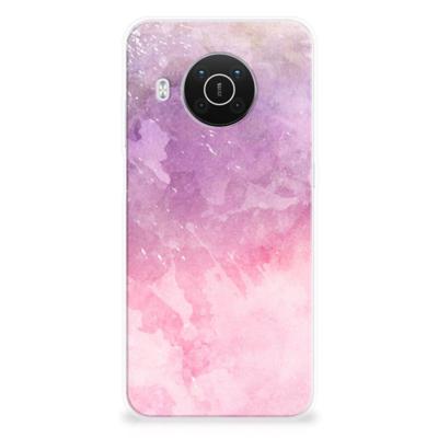 Hoesje maken Nokia X10 | X20 Pink Purple Paint Hoesje maken Nokia X10 | X20 Pink Purple Paint