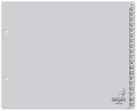 Tabbladen 2 rings A-Z kunststof - thumbnail