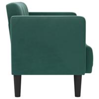 Loveseat bank donkergroen 111 cm fluweel - thumbnail