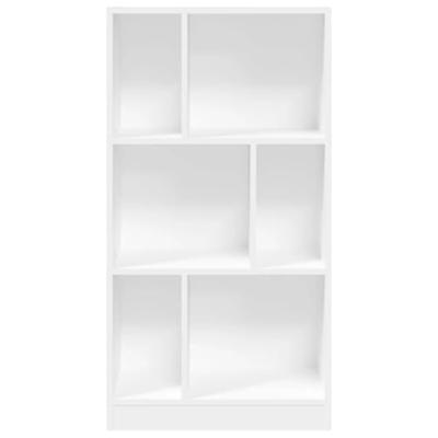 Boekenkast 57x28,5x107,5 cm bewerkt hout wit