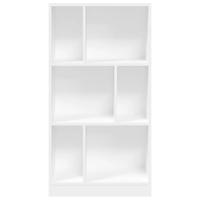 Boekenkast 57x28,5x107,5 cm bewerkt hout wit - thumbnail