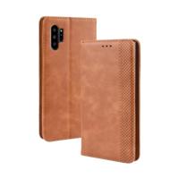 Magnetische Buckle retro Crazy Horse textuur horizontale Flip lederen case voor Galaxy Note10 Pro met houder & kaartsleuven & fotolijstjes (bruin) - thumbnail
