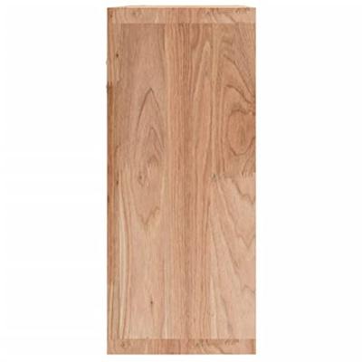 Wandkast 42x18x42 cm massief walnotenhout Wandkast 42x18x42 cm massief walnotenhout