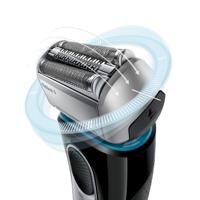 Braun Series 5 5140s Scheerapparaat met scheerblad Trimmer Zwart, Blauw - thumbnail