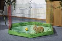 Bodemhoes voor konijnenren 6 panelen - thumbnail