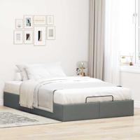 Bedframe zonder matras 120x190 cm stof donkergrijs - thumbnail