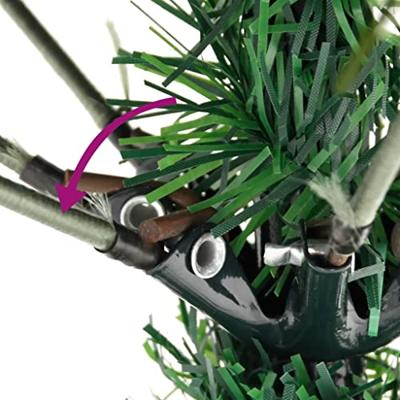 VidaXL Kerstboom met led en dennenappels 225 cm pvc en pe groen