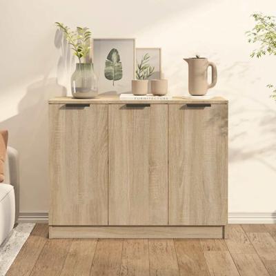 Dressoir 90,5x30x70 cm bewerkt hout sonoma eikenkleurig