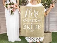 Bruiloft Vlag &apos;Here Comes The Bride&apos; - thumbnail