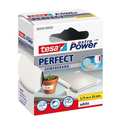 Tesa Weefseltape | wit | lengte 2,75 m | breedte 38 mm wiel | 6 stuks - 56343-00035-03 56343-00035-03 Tesa Weefseltape | wit | lengte 2,75 m | breedte 38 mm wiel | 6 stuks - 56343-00035-03 56343-00035-03