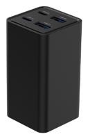 USB snellader 2xA, 2xC 65W Power Delivery zwart - thumbnail