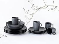 Creatable Serviesset Leisteen Black (16-delig combi-servies) - thumbnail