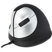 R-Go Tools Ergonomische muis R-Go HE Break met pauzesoftware, medium (handlengte 165-185mm), linkshandig, bedraad, zwart - thumbnail