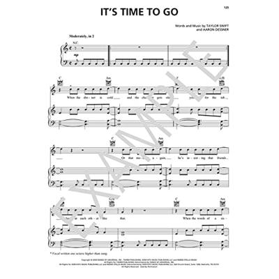 Hal Leonard Taylor Swift Evermore voor piano, zang en gitaar