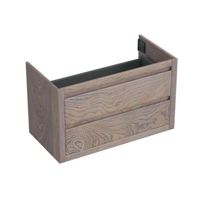 Onderkast Forzalaqua Gela 100x51x60 Cm 2 Softclose Lades Eiken Silver Grey Onderkast Forzalaqua Gela 100x51x60 Cm 2 Softclose Lades Eiken Silver Grey