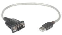Manhattan USB 1.1 Adapter [1x USB 1.1 stekker A - 1x D-sub stekker 9-polig] 205146 45.00 cm Vergulde steekcontacten - thumbnail