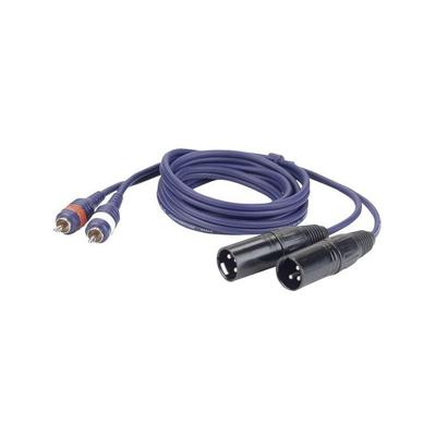 DAP FL26 - 2x RCA male - XLR 3P male kabel 1,5 meter