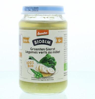 Groenten gierst 6+ maanden demeter bio 190 Gram Groenten gierst 6+ maanden demeter bio 190 Gram
