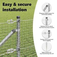 VidaXL Afrasteringspaal zilver 10 x 0,6 m (25 x 25 mm gaas) staal - thumbnail