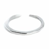 Verstelbare Ring Band Koper Zilverkleurig - thumbnail