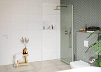 Saqu Modulo inloopdouche incl. antikalk 80x210cm mat wit - thumbnail