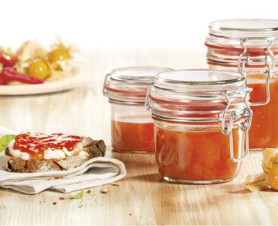Leifheit 3192 weckpot met beugelsluiting 370 ml glas/rvs